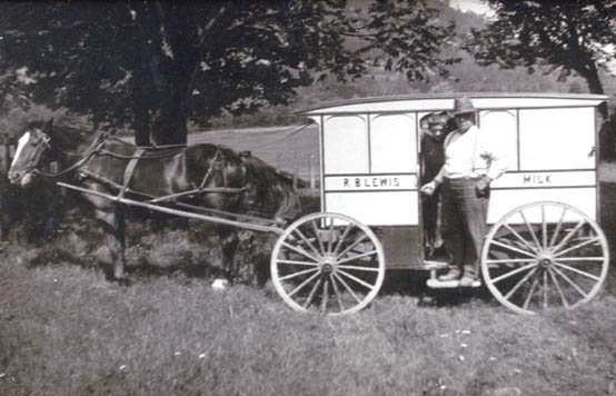 Robert B. Lewis by his Milk Truck