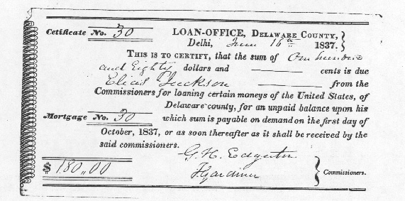 Certificate - Loan Office