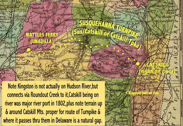Catskill Turnpike Map