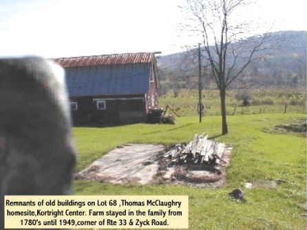 Remnants old buildings - Lot 68 Kortright Center