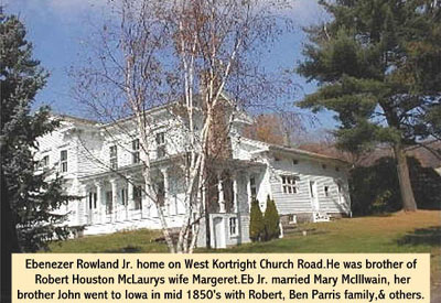 Ebenezer Roland Jr Home on West Kortright Church Road