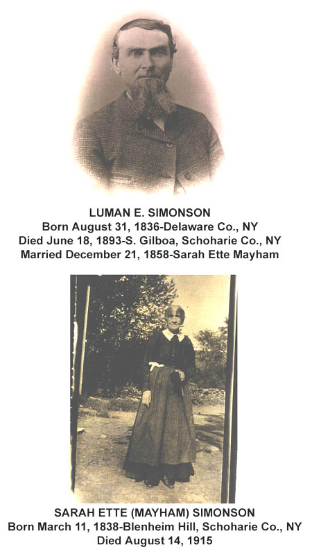 Luman E. and Sarah Ette Simonson