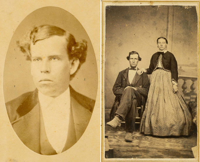 Harvey and wife Celestia and Milton Collar