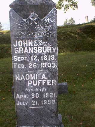 John Gransbury Gravestone