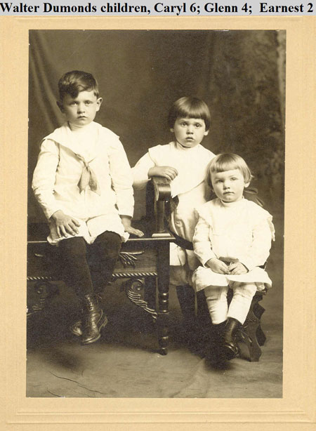 Dumond Children - Caryl, Glenn and Earnest