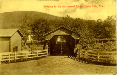 Entrance to Old Covered Bridge, Cooks Falls, NY
