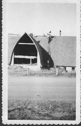 barn under construction