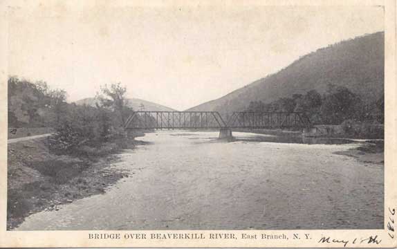 Bridge over Beaverkill River, East Branch, N.Y.